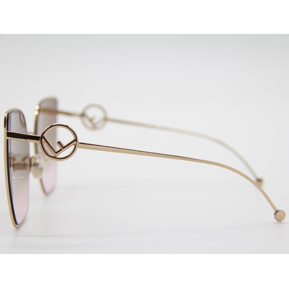 NEW FENDI FF 0323/S S45 GOLD SUNGLASSES FF 0323/S - Picture 9 of 13